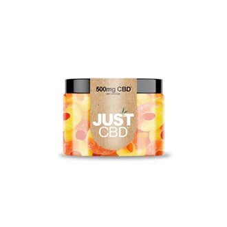 CBD Gummies 500mg Jar - Peach Rings