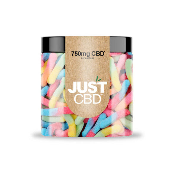 CBD Gummies 750mg Jar - Sour Worms